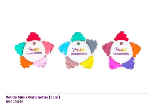 [66025046] GANCHETAS MINI SET DE 5 COLORES