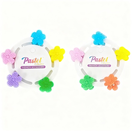 [68025020] GANCHETAS NIÑAS MINI SET DE 5 FLOR