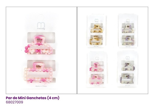 [68027009] GANCHETAS PERLA SET DE 2 PAR