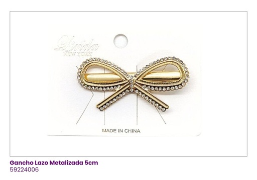 [59224006] HAIR CLIPS LAZO BRILLANTE