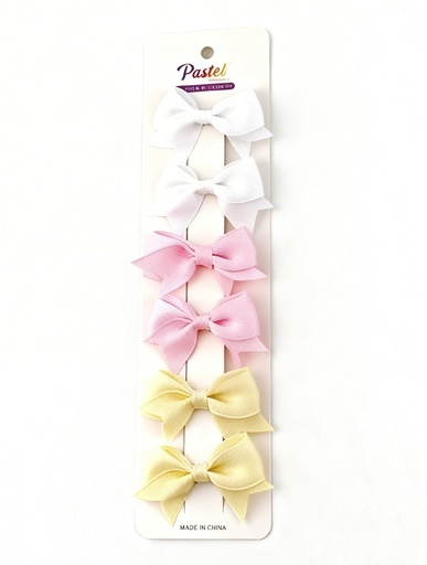 [ETP1853P] GANCHOS LAZOS DE 6 PASTEL