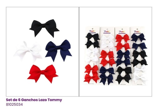 [81025034] GANCHOS LAZOS SET DE  6 TOMMY