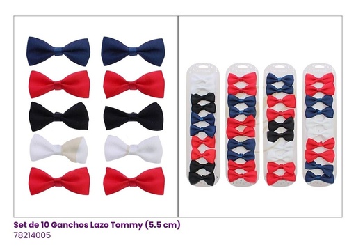 [78214005] GANCHOS LAZOS SET DE 10 ESCOLAR