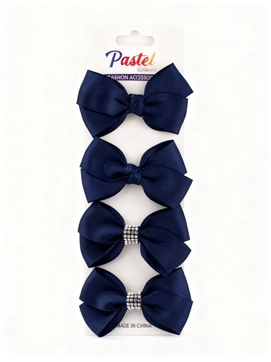 [ELC1432N] GANCHO LAZO SET DE 4 AZUL MARINO