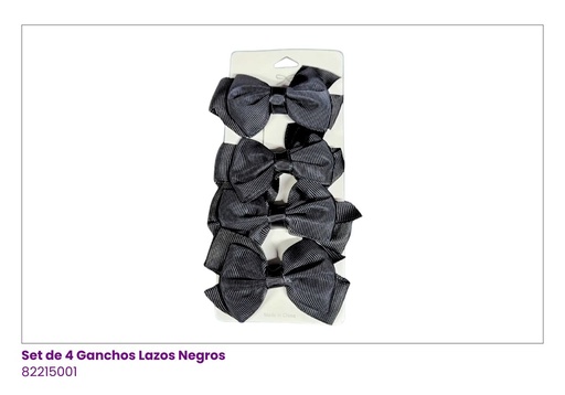 [CL-5882S] GANCHOS LAZOS SET DE 4 TOMMY