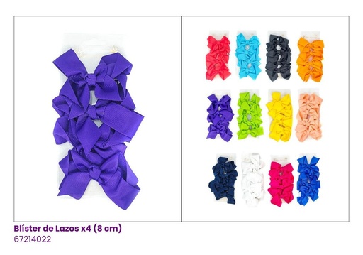 [67214022] GANCHOS LAZOS SET DE 4 UNICOLOR