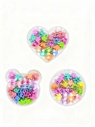 [80214036] GANCHOS PIOJITOS EN ESTUCHE CORONA PASTEL