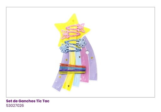 [53027026] GANCHOS TIC TAC ESTRELLA