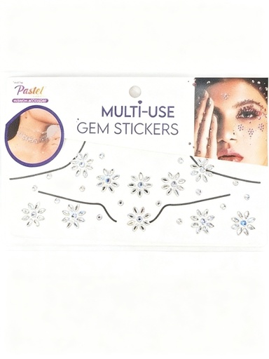 [71025001] GEMAS FACIALES DECORATIVAS PLATEADAS