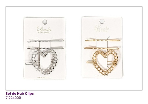 [71224009] HAIR CLIPS CORAZON