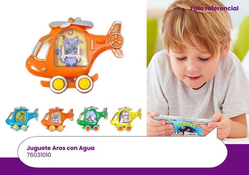 [76031010] JUGUETES AGUA AROS HELICOPTERO