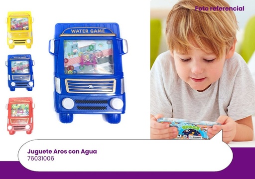 [76031006] JUGUETES AGUA AROS AUTOBUS