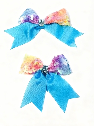 [76229006] LAZOS PAR MULTICOLOR LENTEJUELA