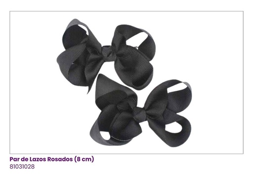 [81031028] LAZOS PAR NEGROS (8CMS)