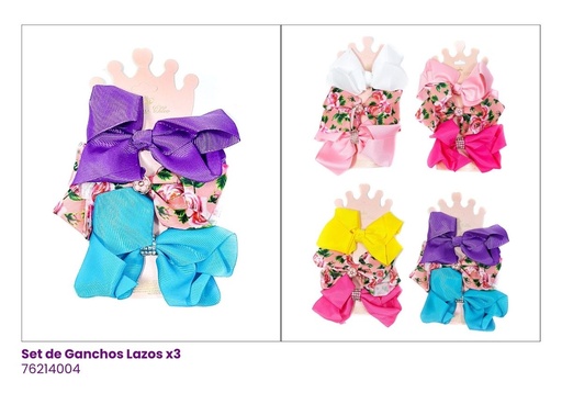 [76214004] GANCHOS LAZOS SET DE 3
