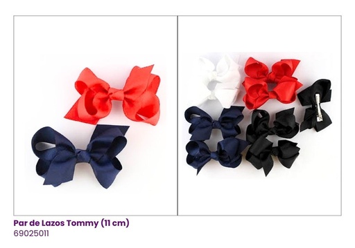 [ELC1364BWRN] LAZOS TOMMY POR PAR (11CM)