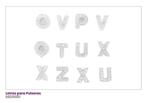 [68201001] LETRAS BRILLANTE PARA PULSERAS