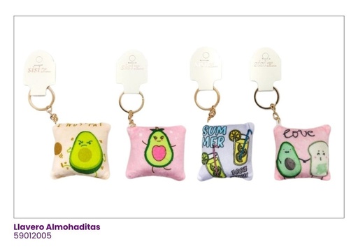 [59012005] LLAVEROS ALMOHADA AGUACATE