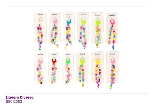 [69012003] LLAVEROS PEPITAS COLGANTE