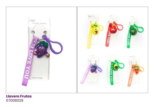 [57008029] LLAVEROS SILICON FRUTAS
