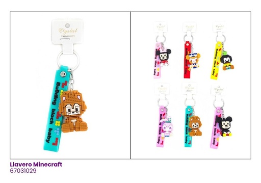 [67031029] LLAVEROS SILICON MINECRAFT