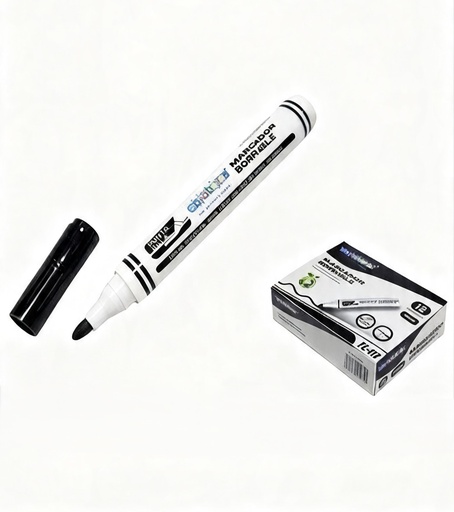 [FL-117] MARCADOR BORRABLE NEGRO-ROJO Y AZUL