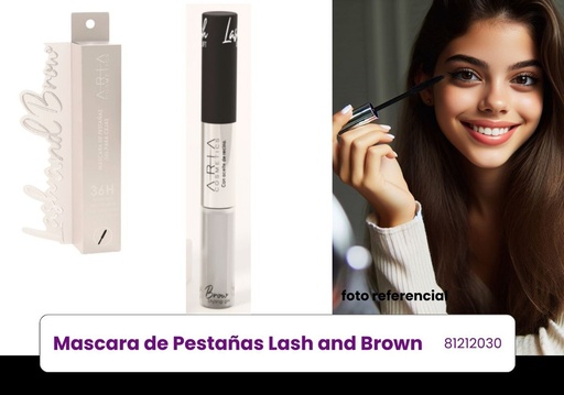 [81212030] MASCARAS LASH AND BROW ARIA (24 UNI)