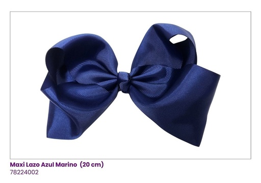 [SBW-0040N] MAXI LAZOS AZUL MARINO  (22CM)