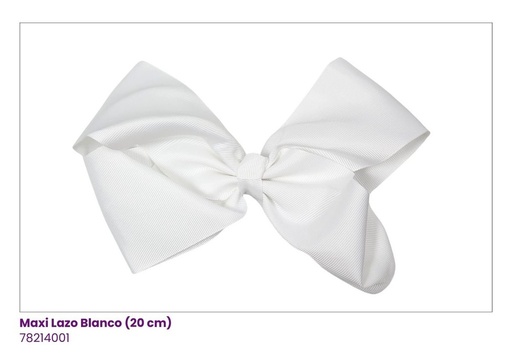 [78214001] MAXI LAZOS BLANCO  (22CM)