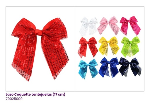[79025009] MAXI LAZOS LENTEJUELA COLOR FUERTE