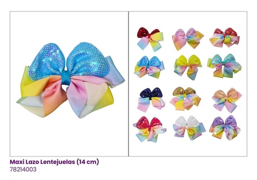 [78214003] MAXI LAZOS LENTEJUELAS TIE DYE