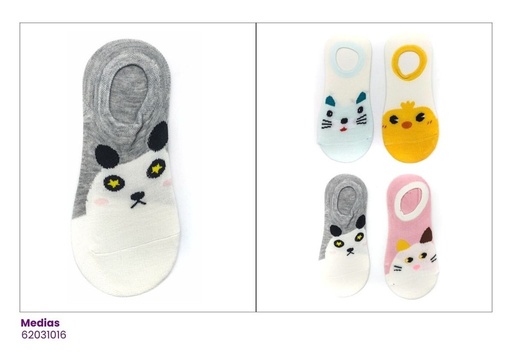 [62031016] MEDIAS TOBILLERAS ANIMALITOS
