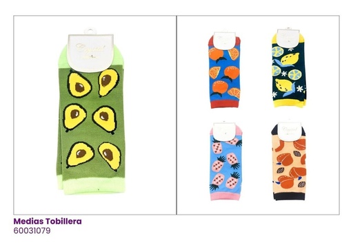[60031079] MEDIAS TOBILLERAS FRUTAS