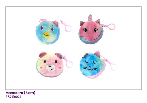 [58219004] MONEDEROS PELUCHE UNICORNIO TAY DIE