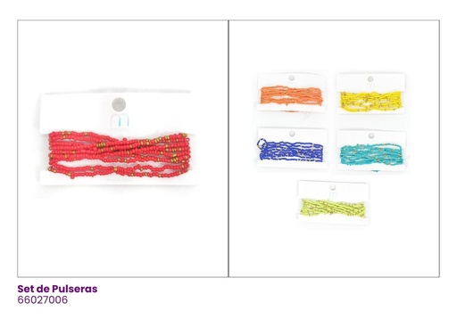 [66027006] PULSERAS PARA NIÑAS PEPAS COLORES