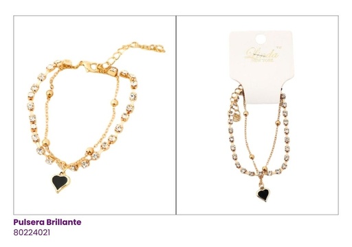 [80224021] PULSERAS CADENA SET DE 2 CORAZON