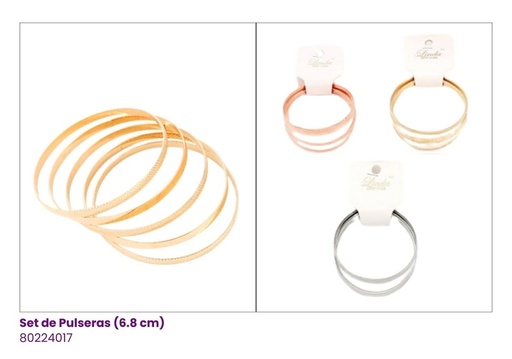 [80224017] PULSERAS SEMANARIO SET DE 5