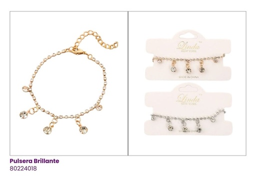 [80224018] PULSERAS STRASS PIEDRAS CHARMS