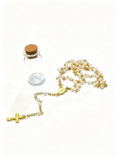 [R2164W] ROSARIOS PERLA BOTELLA