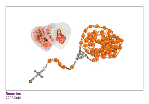 [72031049] ROSARIOS ESTUCHE CORAZON COLORES