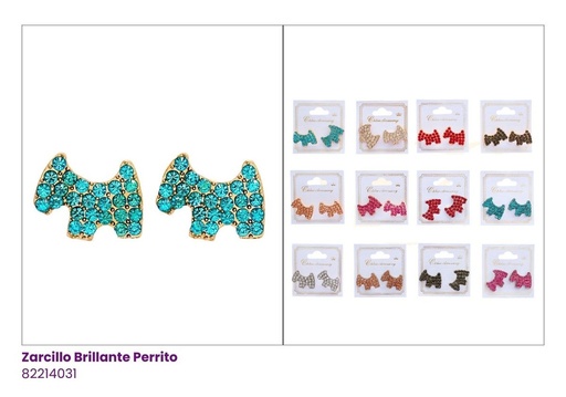 [RER-1113R6] ZARCILLOS BRILLANTES PERRITO