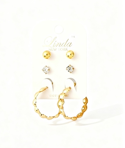 [80224022] ZARCILLOS SET TOPITOS Y ARGOLLAS