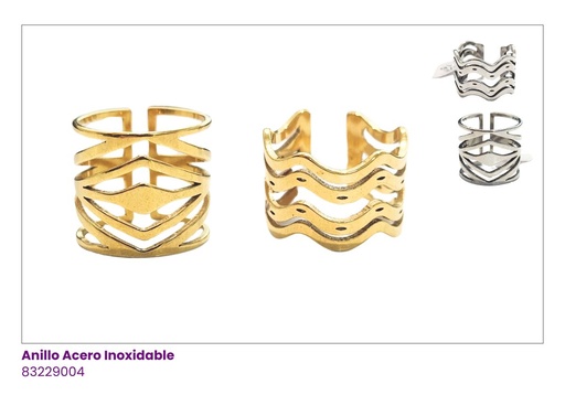 [CG2563] ANILLOS GRANDES ACERO
