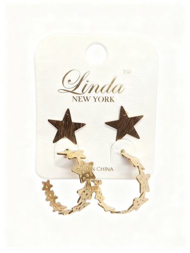 [EAR6099588] ARGOLLAS ESTRELLA SET DE 2
