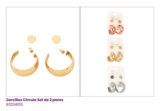 [EAR6099131] ARGOLLAS CIRCULO SET DE 2