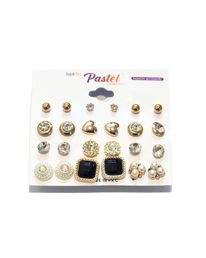 [EME3694] ZARCILLOS TOPITOS SET DE 12 PARES