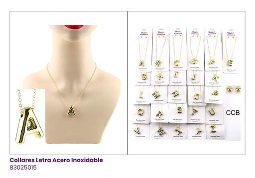 [ETNE0937G] COLLARES INICIALES LETRAS