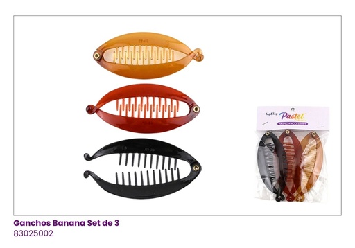[ENCM559] BANANAS GANCHETAS SET DE 3