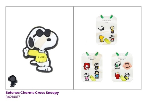 [SNT-1709] BOTONES CHARMS CROCS SNOOPY