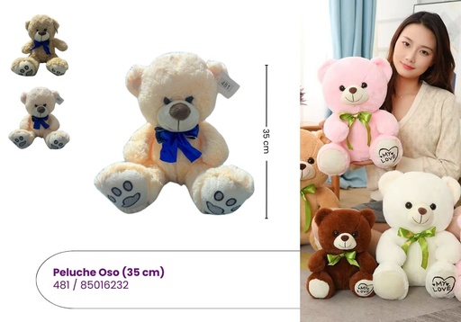[481] PELUCHES OSITO PEQUEÑO (35 CM)